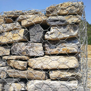 80 X 100 mm Galvanized Iron Wire Welded Mesh Hexagonal Gabion Box <strong>Cages</strong> with Gabion Netting for River Protection - Product Image 2