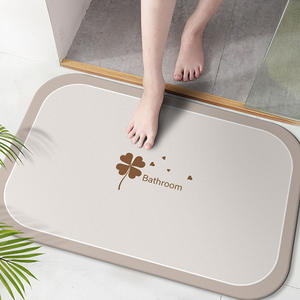Tapis de bain ovale en terre de diatomée Jiao Zhi Yuan, antidérapant, design minimaliste, pour salle de bain, usage commercial - Product Image 5