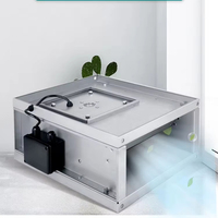 Ventilateur de gaine rectangulaire 2450 CFM pour système de ventilation HVAC, souffleur d'extraction à haute pression statique avec contrôle de vitesse, ventilateur de circulation d'air