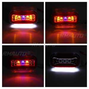 ไฟเลี้ยวข้างรถ LED 24V ไฟส่องสว่างภายนอกรถยนต์ ไฟเตือนท้ายรถ ไฟเบรกสำหรับรถบรรทุก รถพ่วง รถบัส 37 LEDs - Product Image 4