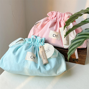 Bolsas de Regalo de Algodón Ecológicas y Duraderas con Cordón, Color Sólido, Logotipo Personalizado, Etiquetas Añadidas, con Lazo, Bolsa de Compras - Product Image 6