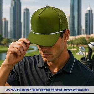Gorra Deportiva con Perforación Láser y Cordón Blanco, Fábrica con Certificación BSCI para Venta al Por Mayor, Estilo Golf, MOQ Bajo, Precio Directo - Product Image 2