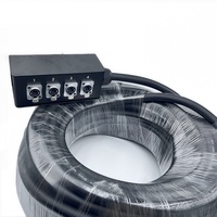Câble serpent de signal CAT6 RJ45 personnalisé 4 canaux boîte d'étape de réseau 20 mètres 30 mètres
