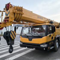Grue de camion d'occasion de haute qualité, grue à flèche télescopique de 25 tonnes, grue de camion d'occasion à vendre