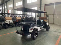 Voiturette de golf électrique tout-terrain 4 places, véhicule utilitaire robuste certifié CE avec batterie au lithium pour la chasse et les centres de villégiature