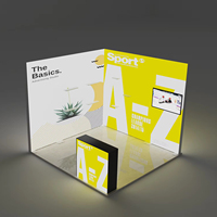Promotion : Présentoir publicitaire lumineux personnalisé avec affichage graphique, panneau LED pour stand d'exposition et salon professionnel