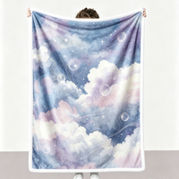 Personalized Printed Winter Baby Blanket Warm Minky Throw for Bed Sofa Throw Custom Printed Blankets
