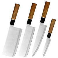 Ensemble de couteaux de cuisine modernes en acier inoxydable de haute qualité, nouveau manche en bois octogonal