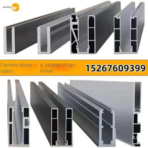 Balustrade d'escalier en verre sans cadre avec fente pour carte, profil en alliage d'aluminium en forme de U pour garde-corps de balcon - Product Image 2