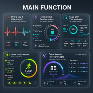 Smartband ECG HRV Senza Schermo, Tracker Salute e Fitness, Monitor per Recupero e Allenamento, Uso Quotidiano, Servizio Personalizzato OEM ODM - Product Image 2