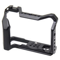 Cage de caméra Fuji XT5 avec plaque de dégagement rapide avec trous filetés de 1/4 "3/8"