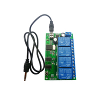 Décodeur audio 4CH DTMF MT8870, relais de commande à distance pour maison intelligente, commande vocale par téléphone, commande d'éclairage LED AD22B04