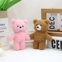 Pendentif Ours en Peluche Mignon, Mini Poupée Ours Blanc, Petit Charme, Jouet en Peluche, Pendentif de Sac, Ours de Zhejiang