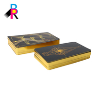 Jeu de cartes à collectionner personnalisé avec bord doré, impression offset CMYK 4 couleurs sur papier de haute qualité, formes découpées sur mesure