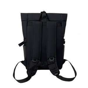High Quality 17 Inch Custom <b>Simple</b> Waterproof Teenager Roll Top Outdoor School Bags Business Travel Laptop <b>Backpack</b> for Men - Product Image 2