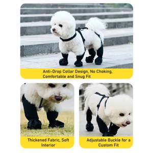 รองเท้าบูทกันฝนสำหรับสุนัขกลางแจ้งมาใหม่กันน้ำกันลื่นรองเท้าบูทสัตว์เลี้ยงกันสิ่งสกปรกสำหรับทุกฤดูกาล - Product Image 3