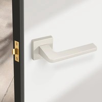 Poignée de porte magnétique silencieuse en alliage de zinc doré, style américain moderne, design simple, quincaillerie intérieure universelle