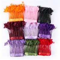 10M/Sac Bordure en plumes polyvalente pour la confection de filets de rêve, de bijoux faits main, de broches, d'accessoires capillaires et la confection de robes haut de gamme