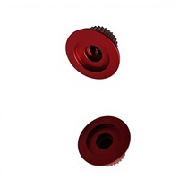 Boutons moletés en laiton et aluminium anodisé, usinés et polis sur mesure par CNC, pour potentiomètre, contrôle du volume et du tonalité de guitare, 16,5 mm