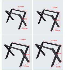 पेशेवर निर्माता धातु टेबल पैर आधुनिक कार्यालय डेस्क पैर एक्स आकार टेबल कोष्ठक - Product Image 6