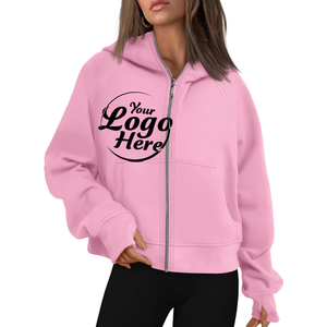 Long Sleeve Loose Zip up Hoodies Fleece <b>Jackets</b> Oversized Sweatshirts Fall Fashion Outfits 2025 Sweaters Winter Clothes - Product Image 4