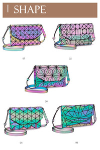 Amiqi LG16 Damen Luminous Satchel Mädchen Handy Lippenstift Reisetasche Shopping Luminous Handtasche - Product Image 5