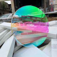 3mm 5mm Epaisseur Acrylique Cercle Iridescent Colorful Decorative Disc Plates Iridescent Acrylic Round Sheet