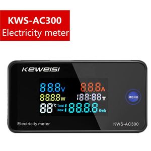 Medidor <span class=keywords><strong>Digital</strong></span> de Electricidad CA 50~300V <span class=keywords><strong>10A</strong></span>, Voltímetro, Amperímetro, Medidor de Potencia, Corriente, Voltaje <span class=keywords><strong>y</strong></span> Temperatura - Product Image 6