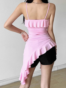 ชุดเดรสเซ็กซี่แต่งพู่ระบายขนาดใหญ่พิเศษสำหรับผู้หญิงเดรสปาร์ตี้ฤดูร้อนทรงพอดีตัวประดับพู่เปลือยหลังสุดเซ็กซี่เหมาะที่สุดสำหรับฤดูร้อน - Product Image 4