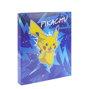 Pvc hardcover custom printing cards ring binder for pokemon