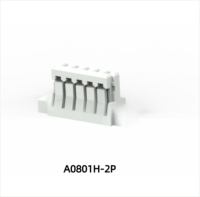 Connecteurs de bornes SMT à 2 broches CJT A0501WR-S-51P-LCP, pas de 0,80 mm, plaqués étain, certifiés RoHS, série D0801, électronique automobile