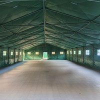 Meilleure tente de camping de luxe en toile PVC vert armée grande taille pour l'Afrique, tente ACCOMMODATION et tente de siège, surplus