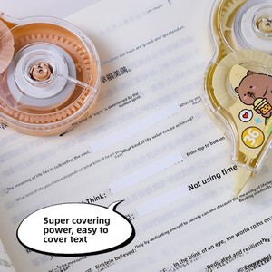 Ruban <span class=keywords><strong>Correcteur</strong></span> Capybara Style Cochon d'Inde Dessin Animé, Grande Capacité, Longueur Max 6m, pour Étudiants - Product Image 4