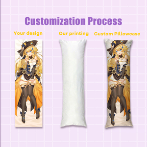 Vente en gros de housses de coussin personnalisées, impression par sublimation haute résolution, fournisseur de dakimakura anime pour les boutiques et événements d'anime - Product Image 2
