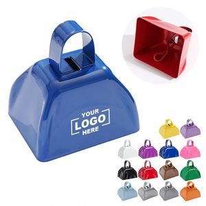 Campana Metálica Personalizada de 3 Pulgadas, Campana de Mano para Animar en Eventos Deportivos, Campana Metálica Cuadrada para Eventos Deportivos - Product Image 1