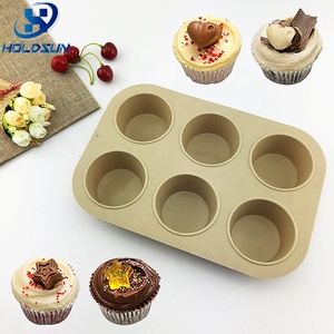 Moule à muffins en silicone arc-en-ciel à 6 cavités antiadhésif résistant à la chaleur <span class=keywords><strong>cuisine</strong></span> cuisson outils à gâteaux ronds - Product Image 6