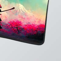 Tapis de clavier gaming personnalisé à succès avec repose-poignets, motif dessin animé, transfert thermique, en caoutchouc naturel, étanche, bords surjetés