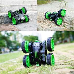 Coche todoterreno teledirigido 4WD, camión monstruo con Control remoto que gira 360 grados, Radio de coche de carreras de doble cara, acrobacias eléctrico - Product Image 4