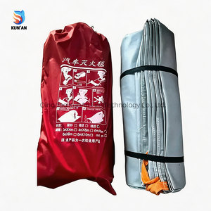 Manta Ignífuga para Vehículos Eléctricos Kunan Tunnel, 20 pies x 30 pies, Protección Profesional Contra Incendios para Emergencias en Carretera - Product Image 1