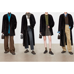 Cappotto lungo da <span class=keywords><strong>donna</strong></span> in vera pelliccia di <span class=keywords><strong>Shearling</strong></span> di alta qualità di alta qualità - Product Image 5