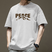 T-shirt pour homme, coupe ample, col rond, t-shirts de sport, t-shirts d'entraînement, manches courtes, coton premium, t-shirt basique