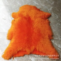 Fourrure australienne colorée grands cheveux en cuir fin couleur tête de lion en peau de mouton entière danse lion Dragon lion cheveux décoratifs