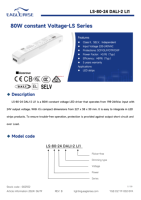 Driver LED DALI Eaglerise LS-80-24 DALI-2 LI1 80W 24V sans scintillement à tension constante