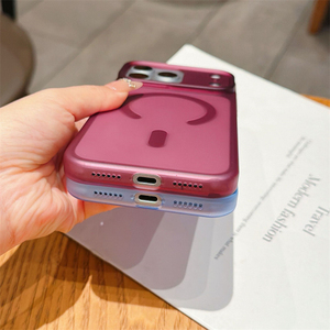 Coque de téléphone ultra-fine translucide effet peau de luxe pour iPhone 18 Pro Max 15 16 17 Pro Air, dos magnétique givré - Product Image 6