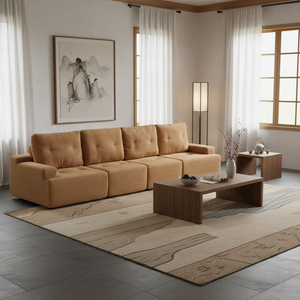 Penjualan Panas Grosir Desain Baru <span class=keywords><strong>2026</strong></span> <span class=keywords><strong>Sofa</strong></span> Empuk 4 Dudukan yang Dapat Dipersonalisasi dan Dapat Dilipat untuk Rumah - Product Image 4