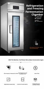 Fermentatore <span class=keywords><strong>per</strong></span> Impasto Mini a 18 Livelli/36 Vassoi |   Cella di Lievitazione Commerciale Compatta con Riscaldatore e Controllo Umidità <span class=keywords><strong>per</strong></span> Impasto Croissant - Product Image 5