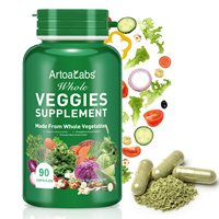 Capsules de fruits et légumes en gros sous marque privée – Complément quotidien de vitamines et de fibres alimentaires