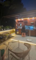 Cabines de cuisine fermées préfabriquées en métal pour barbecue en plein air, imperméables, mini, premium, Vestivium