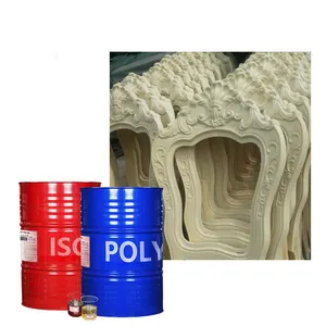 Piezas de poliuretano HGL Imitaciones de madera Revestimiento de espuma en aerosol Precio de poliol e isocianato para madera falsa