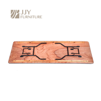 Table rectangulaire pliable pour la restauration en plein air JJY-ZDZ-A003, 48 pouces, plateau stratifié, design portable